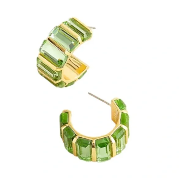 J. Crew Trapezoid Hoop Earrings - Picture 3 of 5